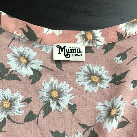 Show Me Your Mumu Pink Daisy Wrap Skirt - Picture 2 of 3